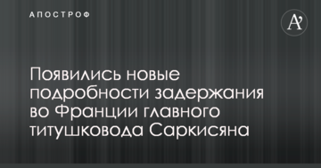 З'явилися нові подробиці затримання у Франції головного тітушковода Саркісяна