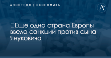 ​Еще одна страна Европы ввела санкции против сына Януковича