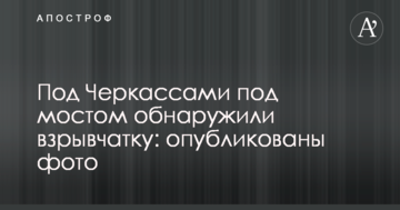 Під Черкасами під мостом виявили вибухівку: опубліковано фото