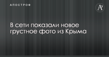В сети показали новое грустное фото из Крыма