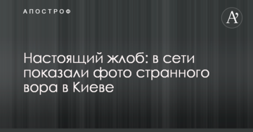 Справжній жлоб: в мережі показали фото дивного злодія в Києві