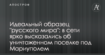 Ідеальний зразок "русского міра": в мережі яскраво висловилися про знищене селище під Маріуполем