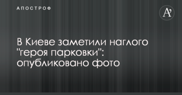 У Києві помітили нахабного "героя парковки": опубліковано фото