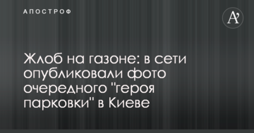Жлоб на газоні: в мережі опублікувано фото чергового "героя парковки" в Києві