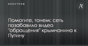 Помогите, тонем: сеть позабавило видео "обращения" крымчанина к Путину