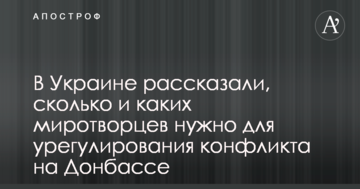 В Україні розповіли, скільки і яких миротворців потрібно для врегулювання конфлікту на Донбасі