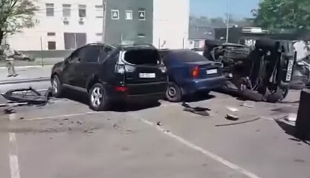 Появилось первое видео с места жуткого смертельного ДТП в Днепре