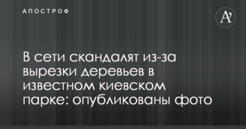 У мережі скандалять через вирізку дерев у відомому київському парку: опубліковано фото