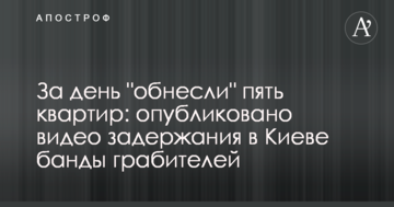 За день "обнесли" п'ять квартир: опубліковано відео затримання в Києві банди грабіжників