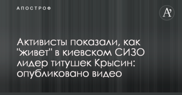 Активісти показали, як "живе" в київському СІЗО лідер тітушок Крисін: опубліковано відео