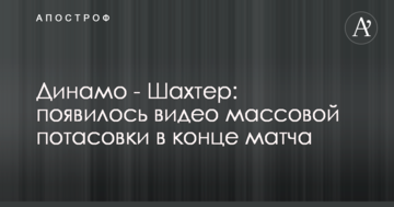 Динамо - Шахтер: появилось видео массовой потасовки в конце матча