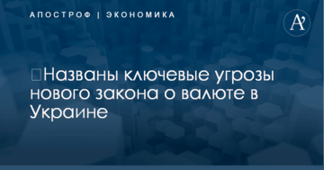 ​Названы ключевые угрозы нового закона о валюте в Украине
