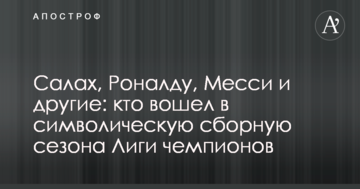 Салах, Роналду, Месси и другие: кто вошел в символическую сборную сезона Лиги чемпионов