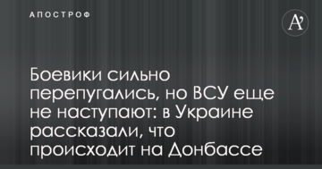 Бойовики сильно перелякалися, але ЗСУ ще не наступають: в Україні розповіли, що відбувається на Донбасі