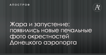 Спека і запустіння: з'явилися нові сумні фото околиць Донецького аеропорту