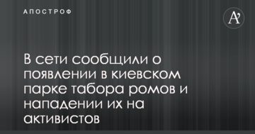 У мережі повідомили про появу в київському парку табору ромів і напад їх на активістів: фото