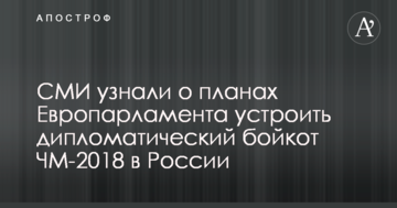 СМИ узнали о планах Европарламента устроить дипломатический бойкот ЧМ-2018 в России