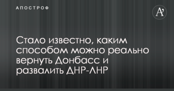 Стало відомо, у який спосіб можна реально повернути Донбас і розвалити ДНР-ЛНР