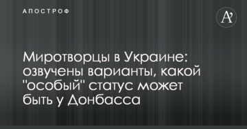 Миротворці в Україні: озвучено варіанти, який "особливий" статус може бути у Донбасу