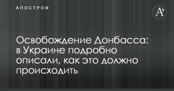 Звільнення Донбасу: в Україні детально описали, як це повинно відбуватися