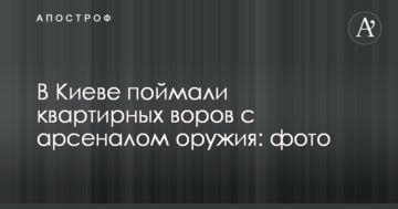 У Києві спіймали квартирних злодіїв з арсеналом зброї: опубліковано фото