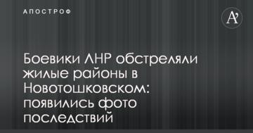 Бойовики ЛНР обстріляли житлові райони Новотошківського: з'явилися фото наслідків