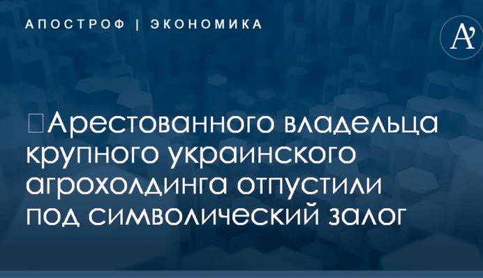 ​Арестованного владельца крупного украинского агрохолдинга отпустили под символический залог