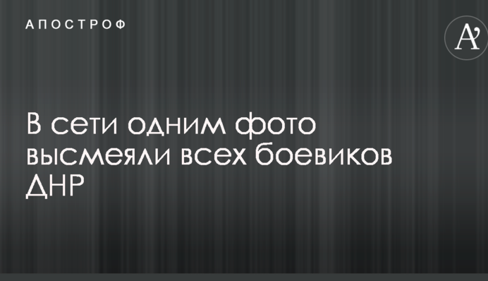 У мережі одним фото висміяли всіх бойовиків ДНР