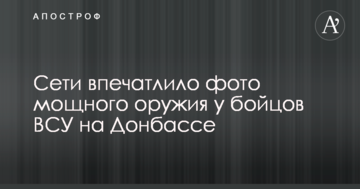 Мережі вразило фото потужної зброї у бійців ЗСУ на Донбасі