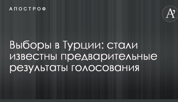Вибори в Туреччині: стали відомі попередні результати голосування