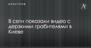 У мережі показали відео з зухвалими грабіжниками в Києві