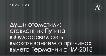 Души отомстили: ставленник Путина взбудоражил сеть высказыванием о причинах вылета Германии с ЧМ-2018