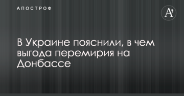 В Україні пояснили, в чому вигода перемир'я на Донбасі