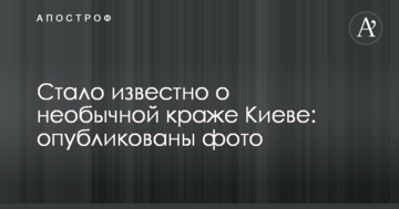 Стало відомо про незвичайну крадіжку в Києві: опубліковано фото
