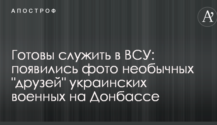 Готові служити в ЗСУ: з'явилися фото незвичайних 