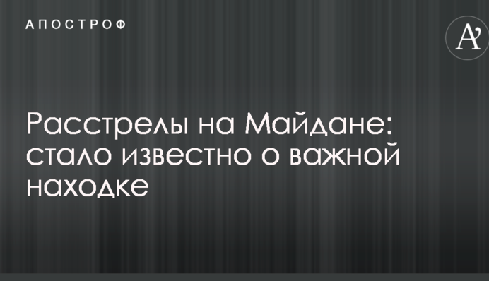 Расстрелы на Майдане: стало известно о важной находке