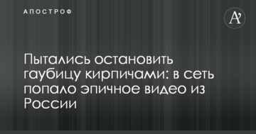 Намагалися зупинити гаубицю цеглою: в мережу потрапило епічне відео з Росії