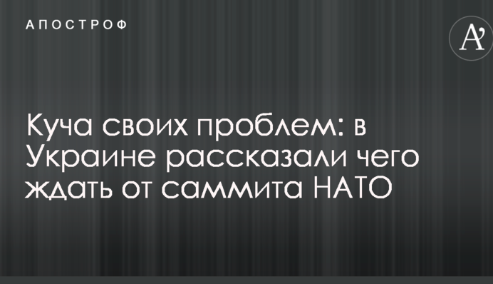 Куча своих проблем: в Украине рассказали чего ждать от саммита НАТО