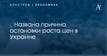 ​Названа причина остановки роста цен в Украине
