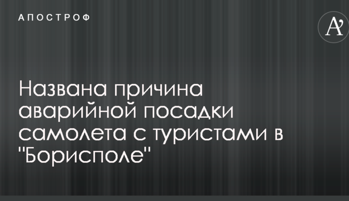 Названа причина аварийной посадки самолета с туристами в 