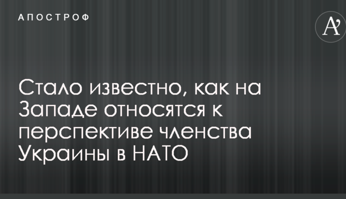 Стало известно, как на Западе относятся к перспективе членства Украины в НАТО