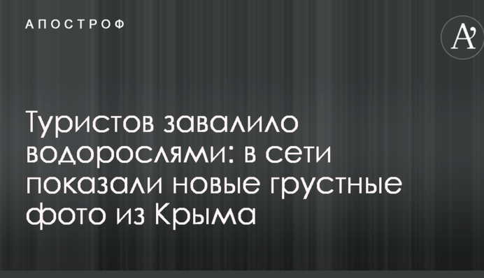 Туристов завалило водорослями: в сети показали новые грустные фото из Крыма