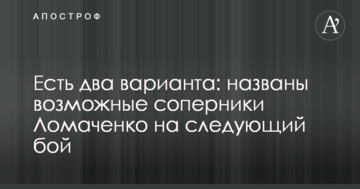 Є два варіанти: названо можливих суперників Ломаченка на наступний бій