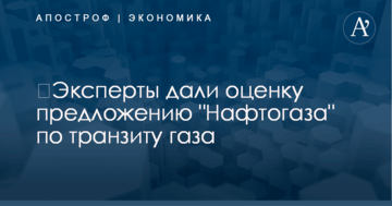 ​Эксперты дали оценку предложению "Нафтогаза" по транзиту газа