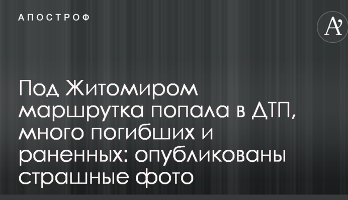 Під Житомиром маршрутка потрапила в ДТП, багато загиблих і поранених: опубліковано страшні фото та відео