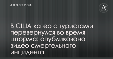 В США катер з туристами перекинувся під час шторму: опубліковано відео смертельного інциденту