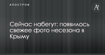 Сейчас набегут: появилось свежее фото несезона в Крыму