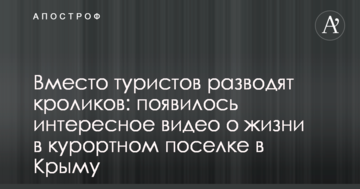 Замість туристів розводять кроликів: з'явилося цікаве відео про життя в курортному селищі в Криму