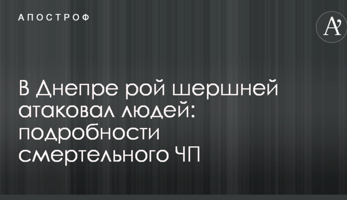 У Дніпрі рій шершнів атакував людей: подробиці смертельної НП