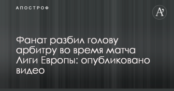 Фанат разбил голову арбитру во время матча Лиги Европы: опубликовано видео